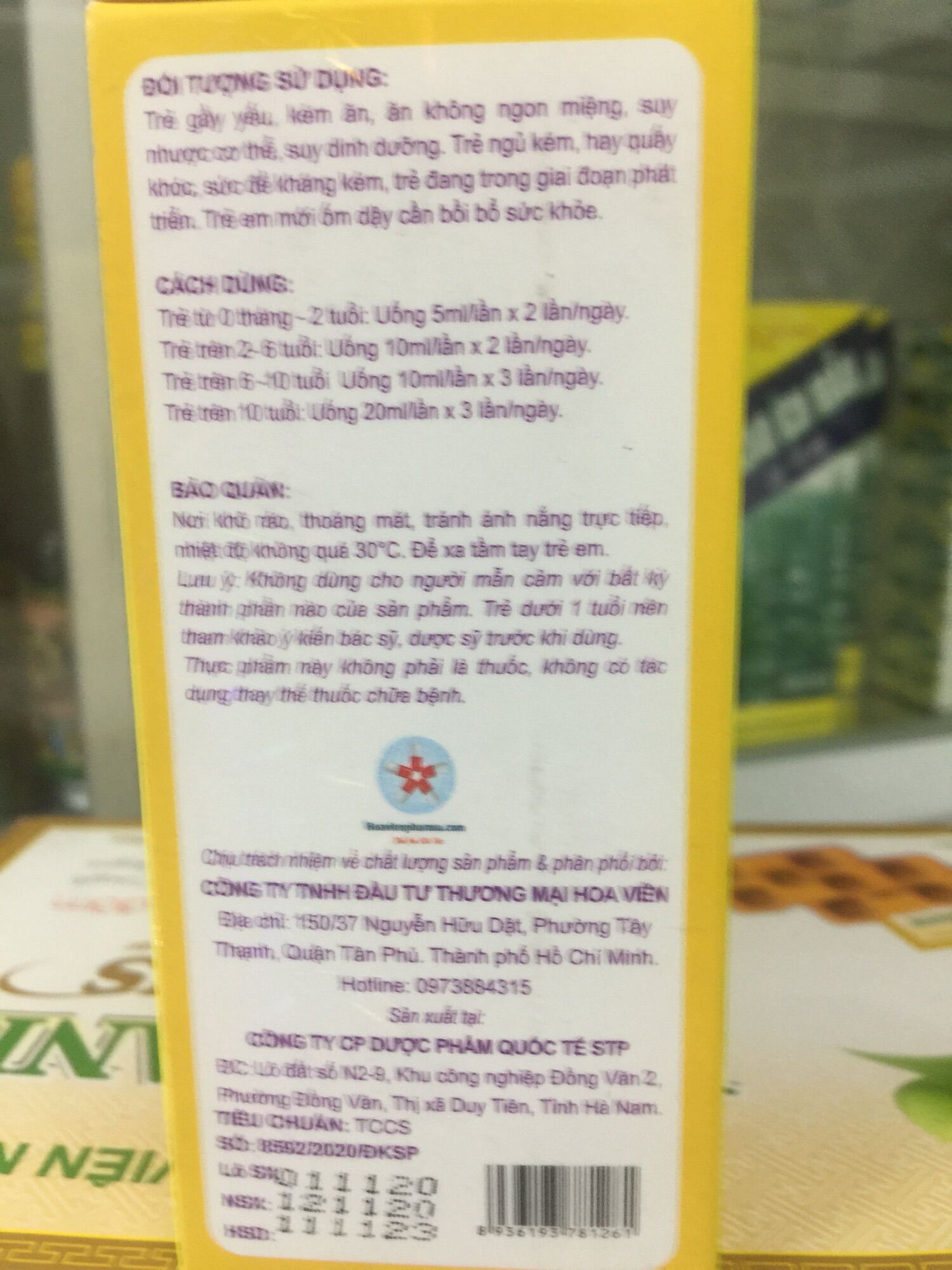 Siro Ăn ngủ ngon Gold Kids