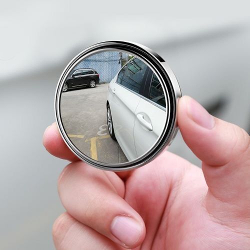 Gương cầu lồi ô tô xoay 360 độ có viền và không viền HT-1003 gắn gương chiếu hậu xe hơi ô tô xe máy loại cao cấp - Viền đen 1 chiếc