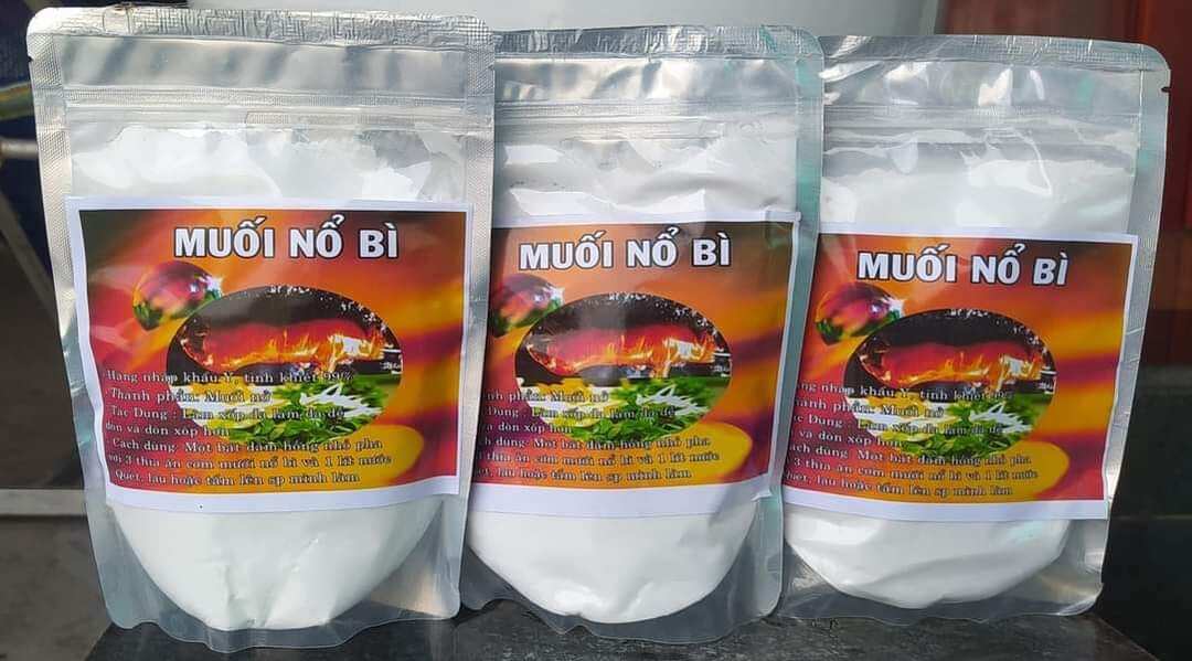 1kg muối nổ bì giòn da