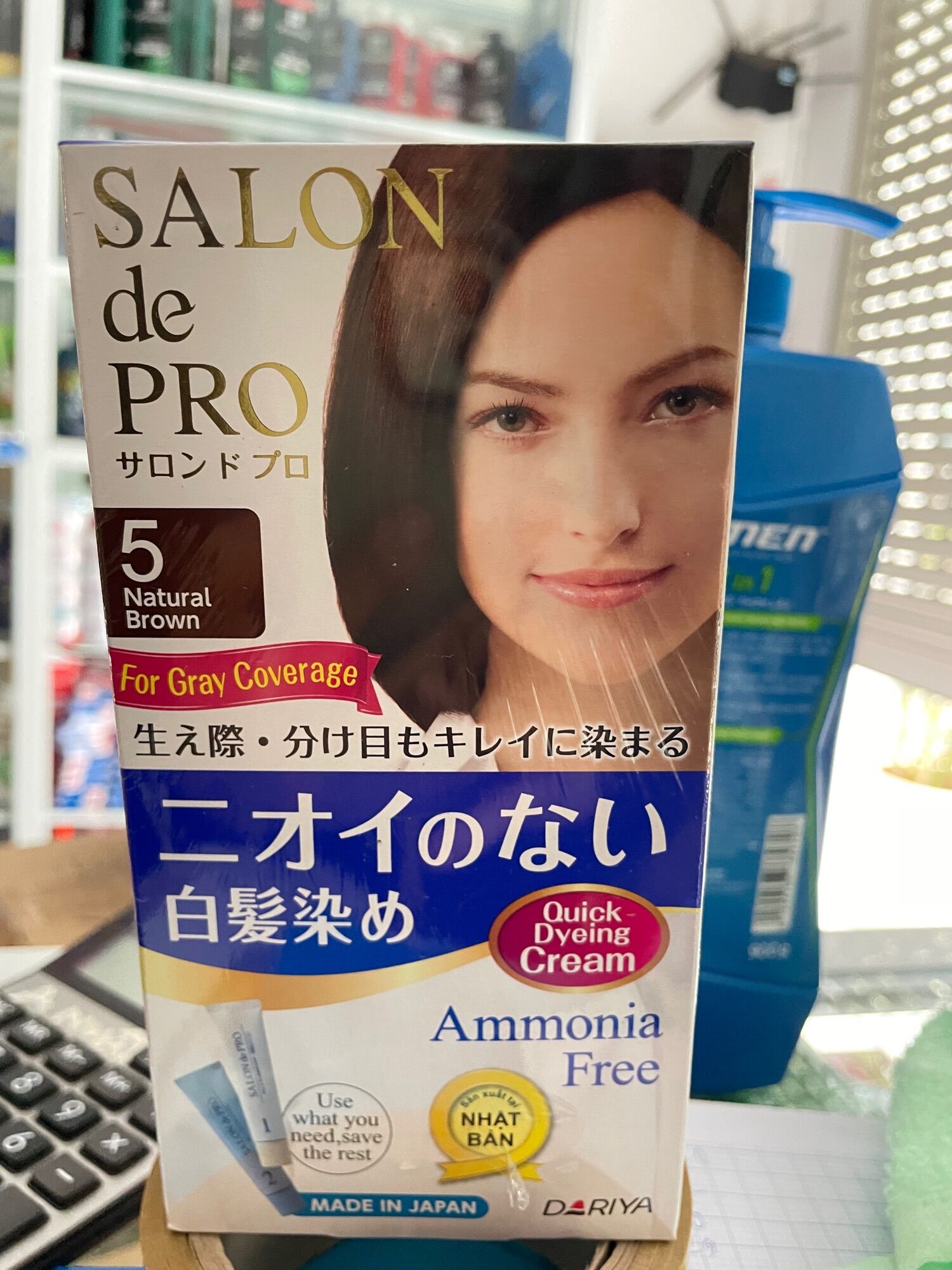 [Chính Hãng_ Hàng Nhật] Thuốc Nhuộm Tóc Phủ Bạc Cao Cấp Không Mùi SALON de PRO-