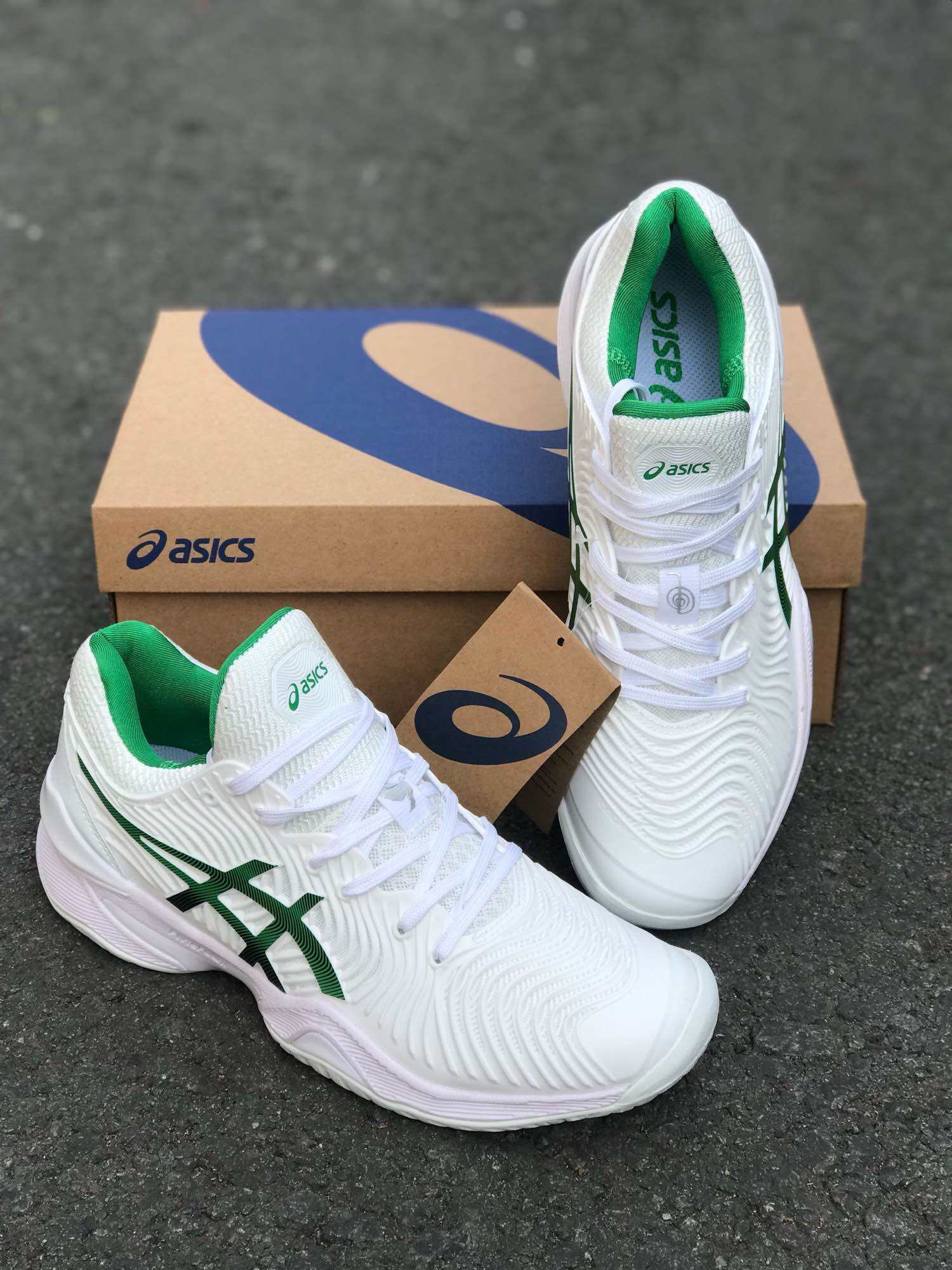 Giày Nam - ASICS Tenis Court FF 2 Navak - Tặng Kèm Vớ