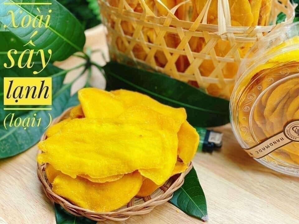 Xoài sấy dẻo hộp dạng lon pet