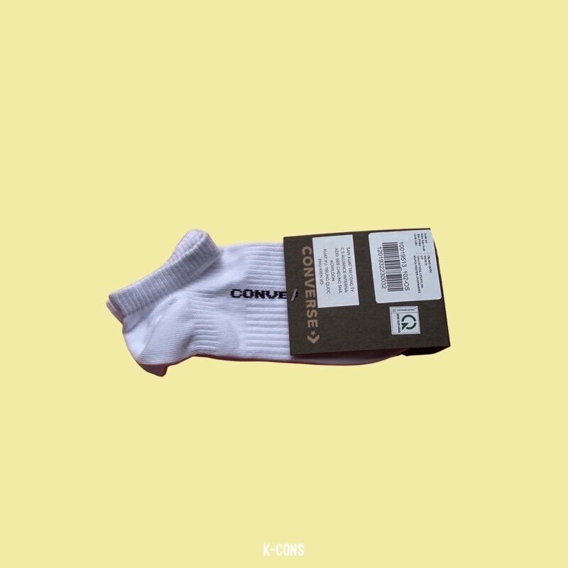 Core Single Footie Converse Socks | Tất/ Vớ Converse Chính Hãng [Khử Mùi Hôi Chân]