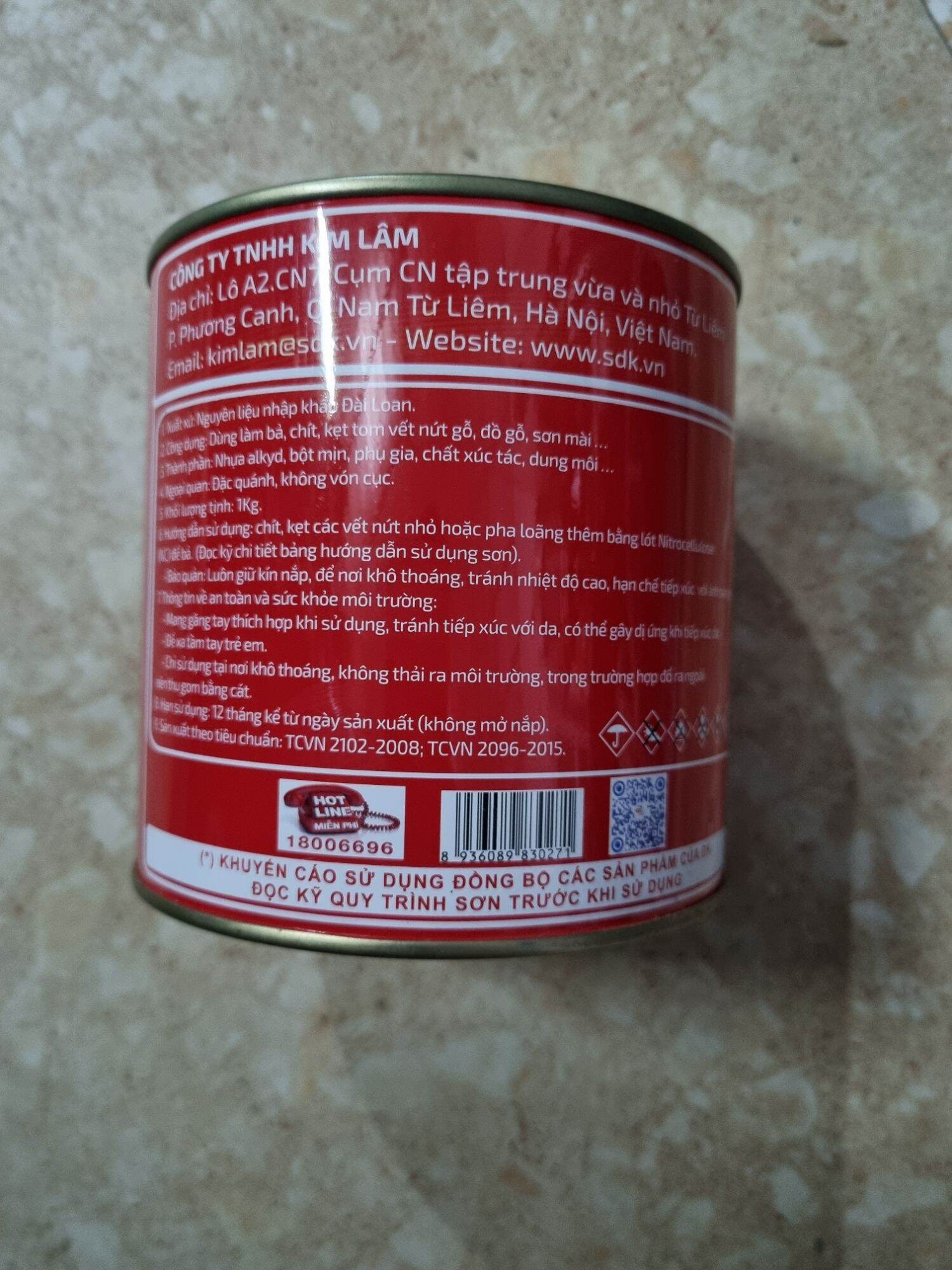 Hộp matit bả gỗ