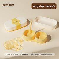 Beeshum | Đĩa Hút Dành Cho Bé Ăn Với Hộp Silicone Phân Cách
