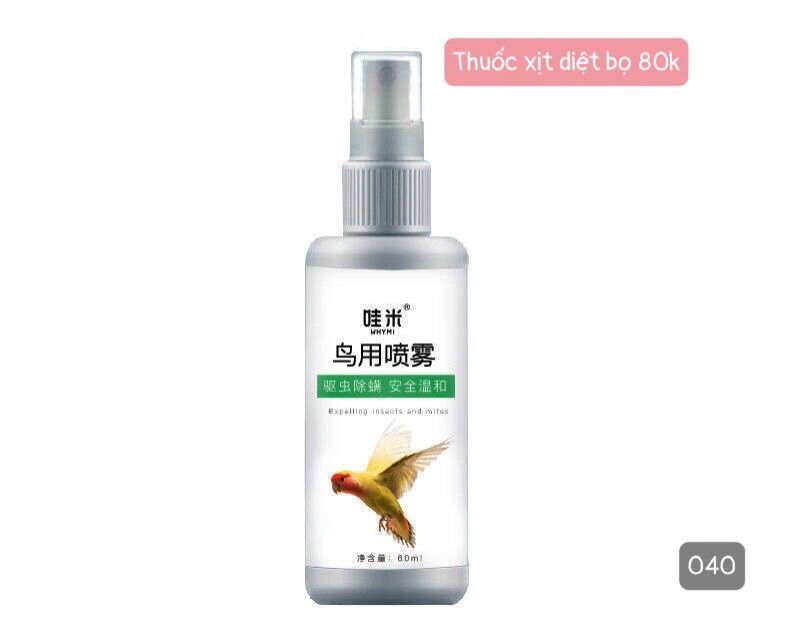 Xịt diệt bọ cho chim,vẹt