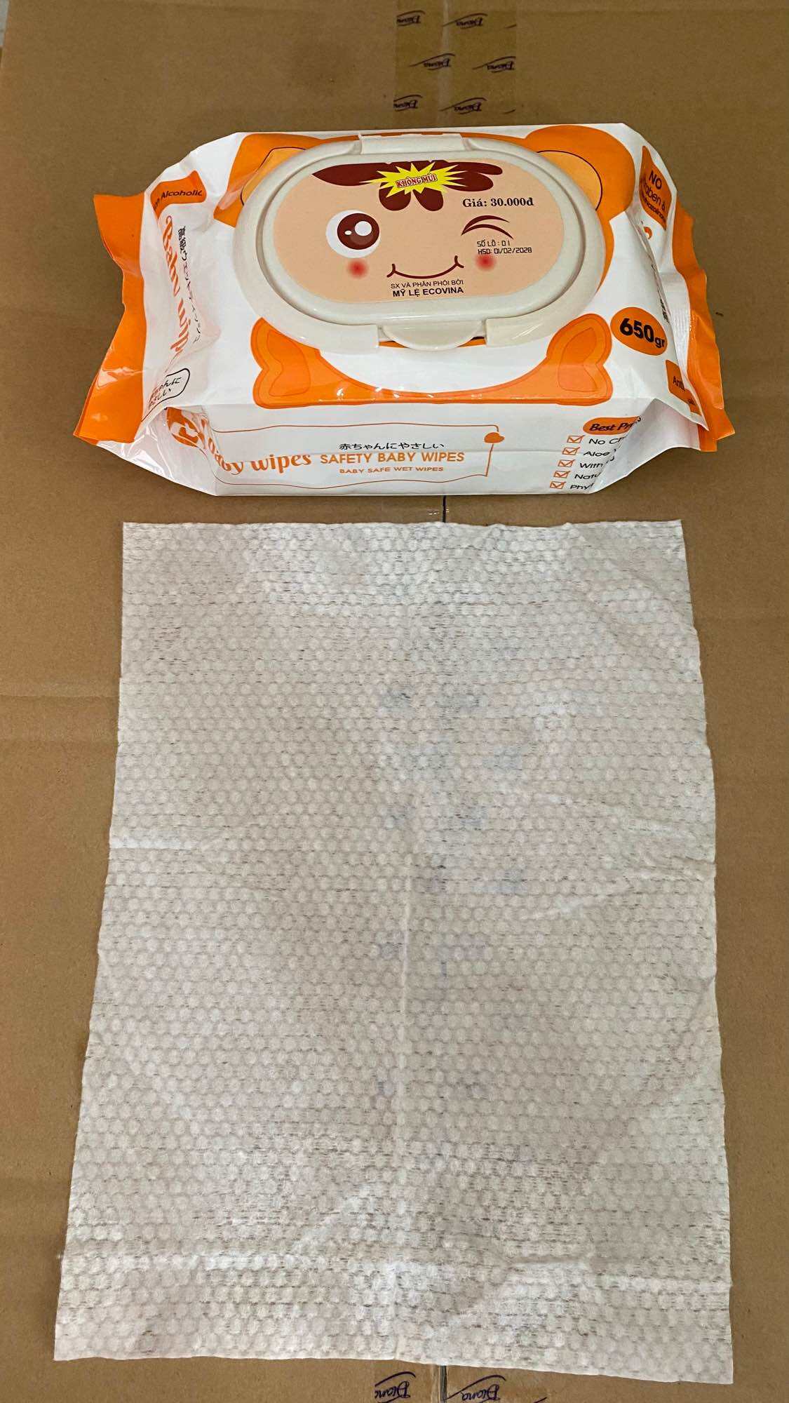 COMBO 10 BỊCH KHĂN ƯỚT GẤU 650 CAO CẤP KHÔNG MÙI , KHÔNG PARAPEN - KHỔ LỚN