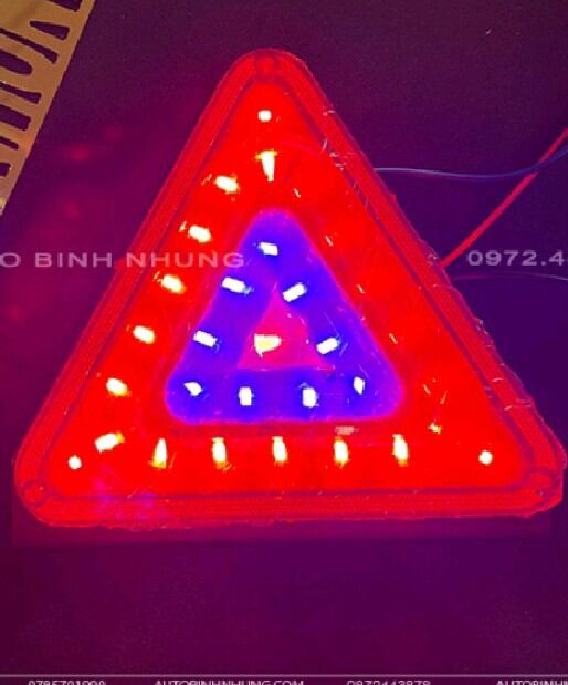 Đèn led tam giác cảnh báo điện 12v và 24.