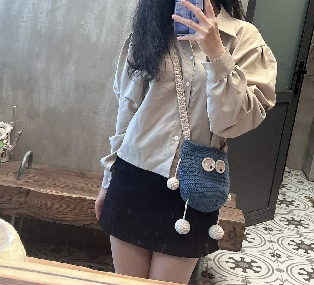 Túi len bồ hóng Susuwatari
