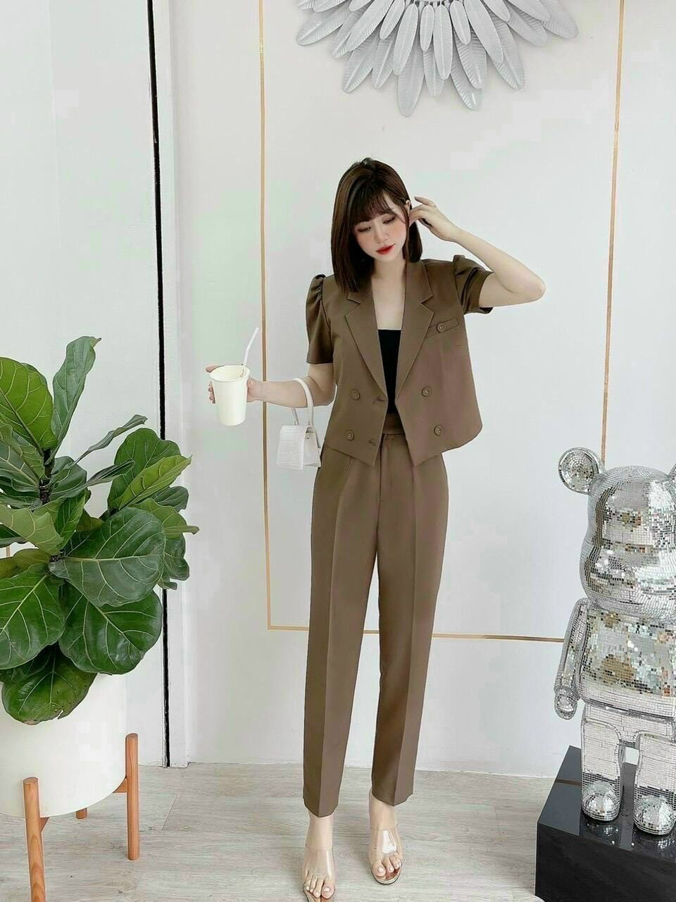 Sét vets 3 món chất tuyết mưa y hình đi làm công sở đi chơi