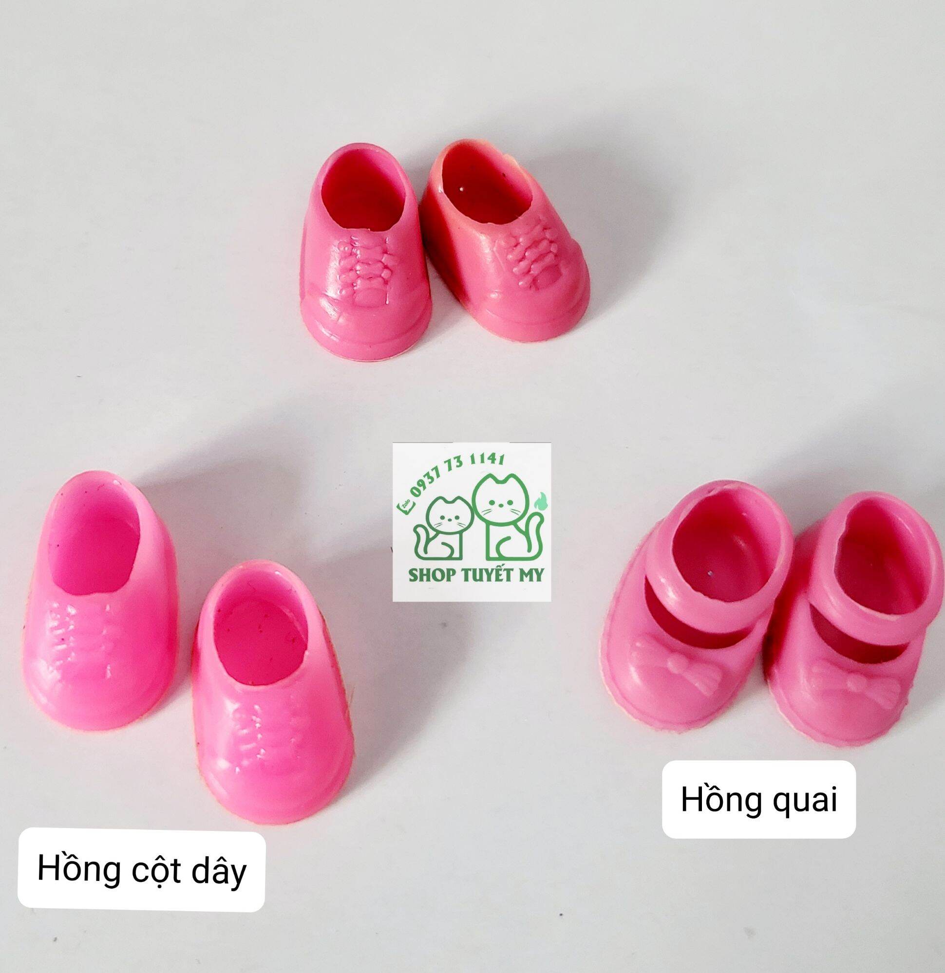 [HCM]Một đôi giày cho búp bê em bé gái 10cm. (6 màu tùy chọn)