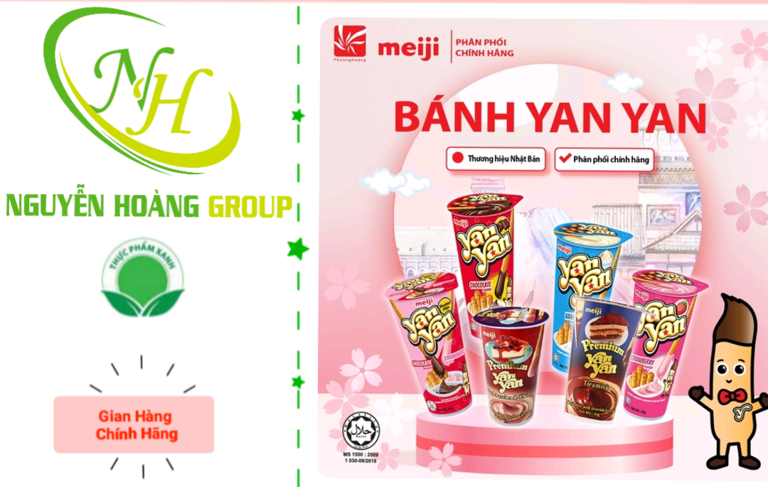MEIJI - Bánh Yan Yan Chocolate 50g
