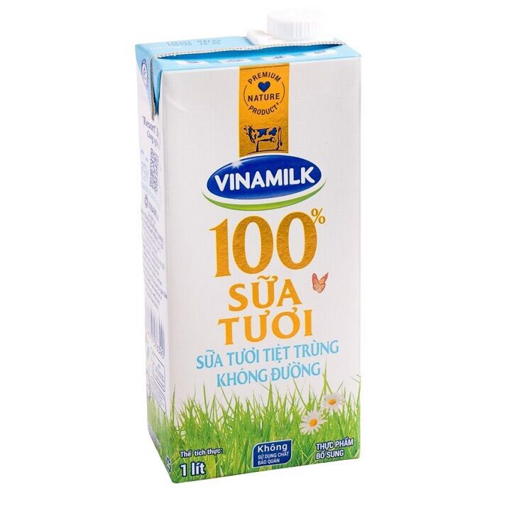 [GIÁ SỐC HOẢ TỐC HCM] Sữa tươi Vinamilk không đường 1L