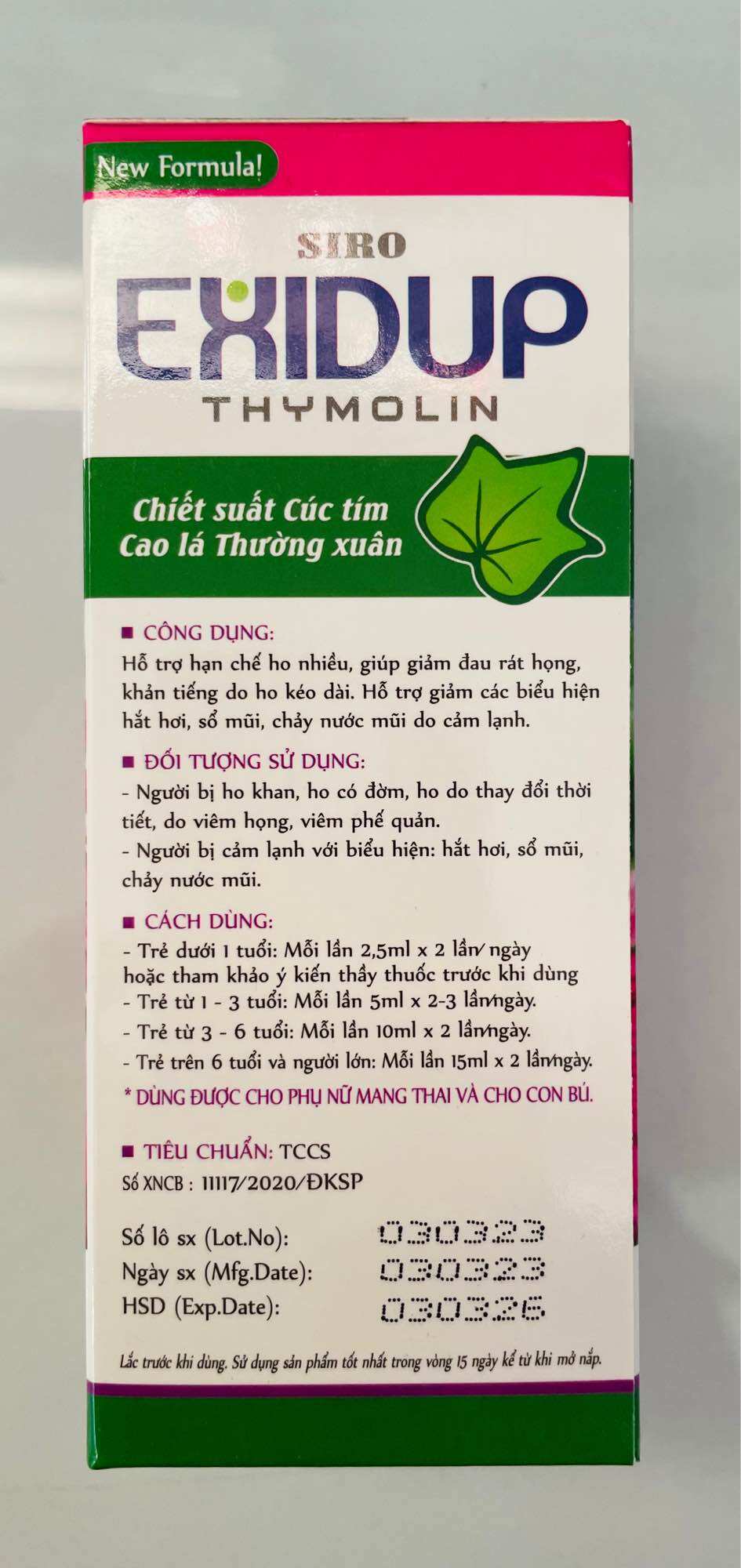 Exidup chai 125ml - Siro Ho Cảm