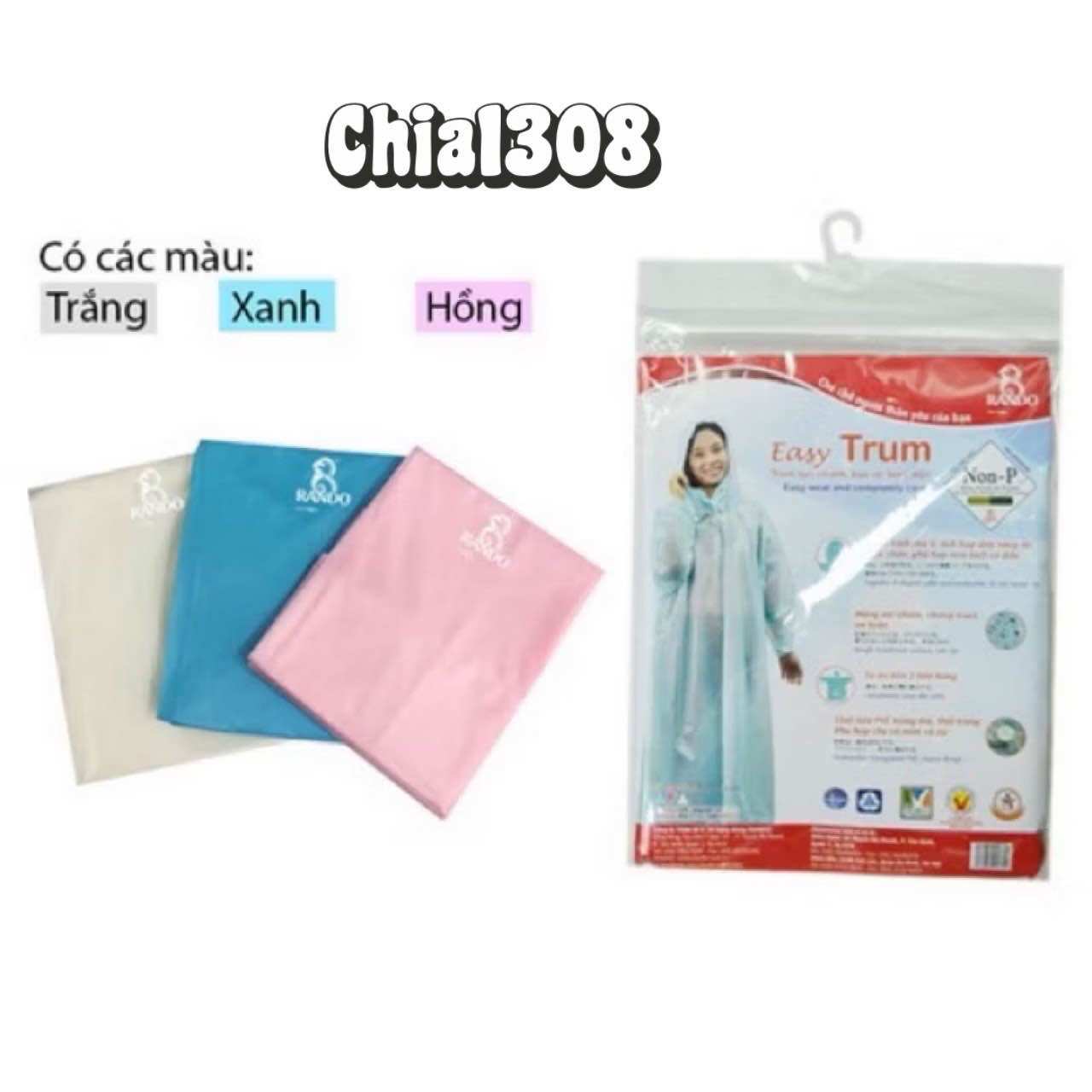 [HCM]ÁO MƯA BÍT NHỰA RANDO ( sỉ ib)