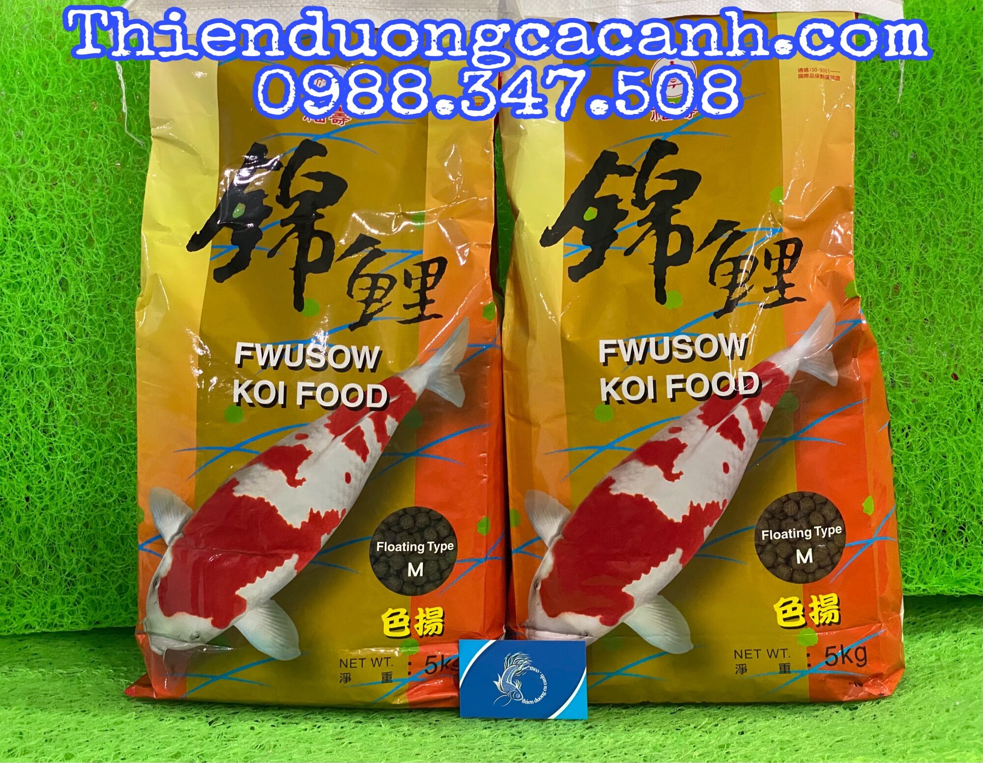 Thức ăn lên màu cho cá koi fwusow - túi 5 kg