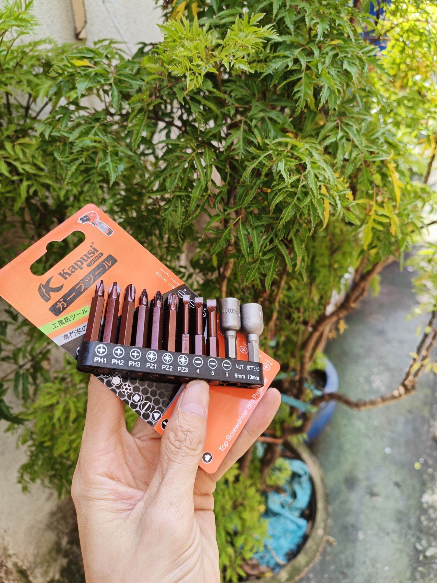 bộ 9 đầu bắn vít + 2 đầu bắn tôm kapusi
