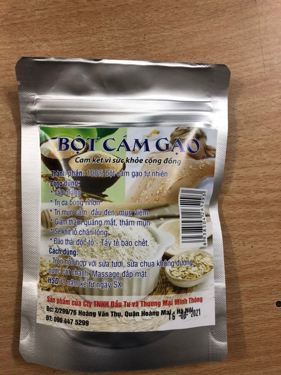Bột đắp mặt cám gạo 100g