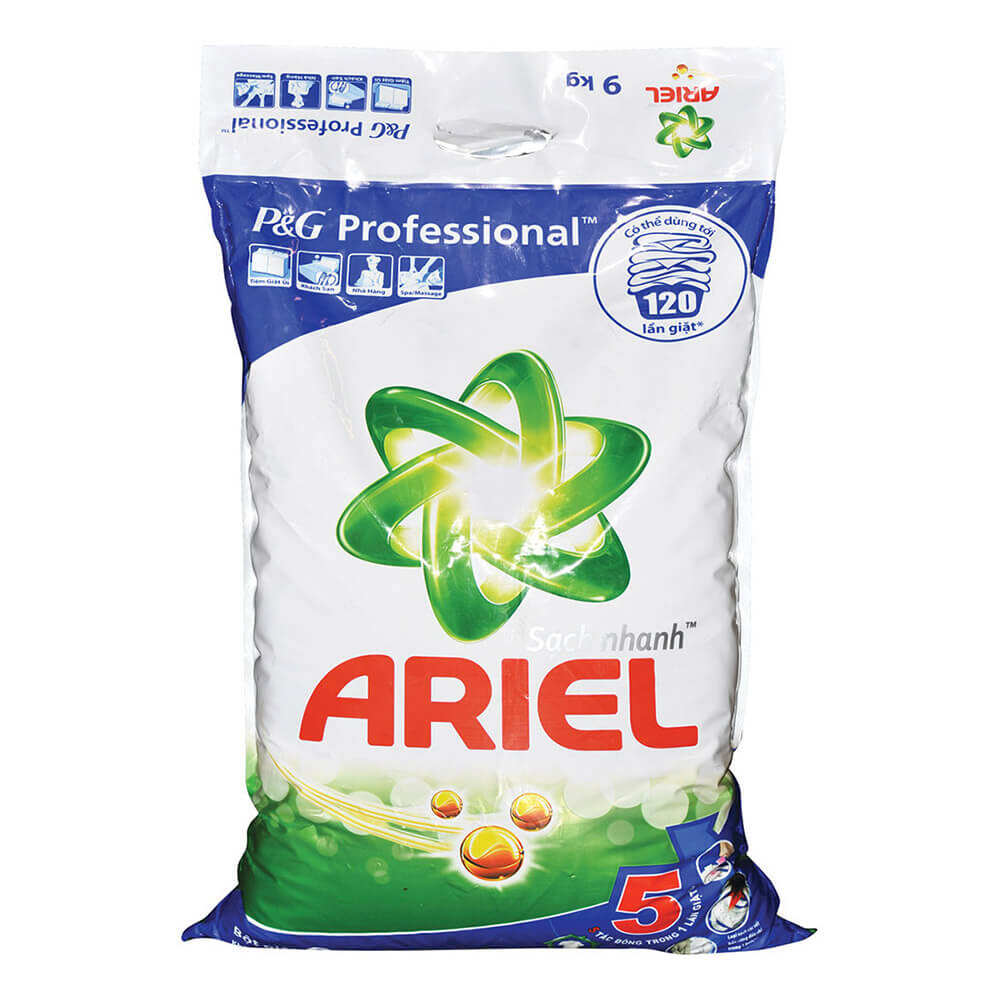 Gói bột giặt 9kg ARIEl chuyên dụng P&J