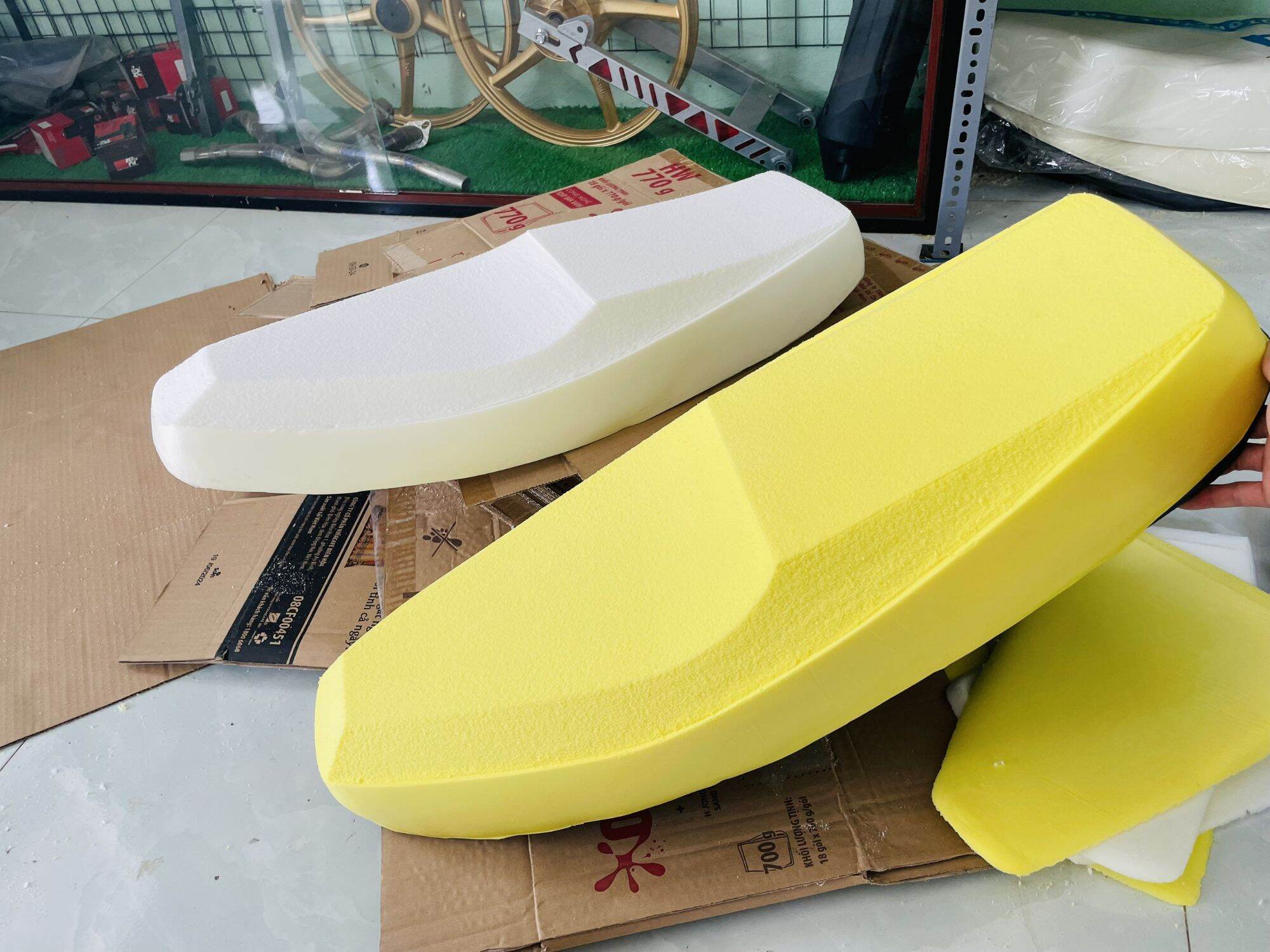 Mút yên 2 tầng Sirius 50/110, Dream, Wave nhỏ, A100. Form vừa ngang zin