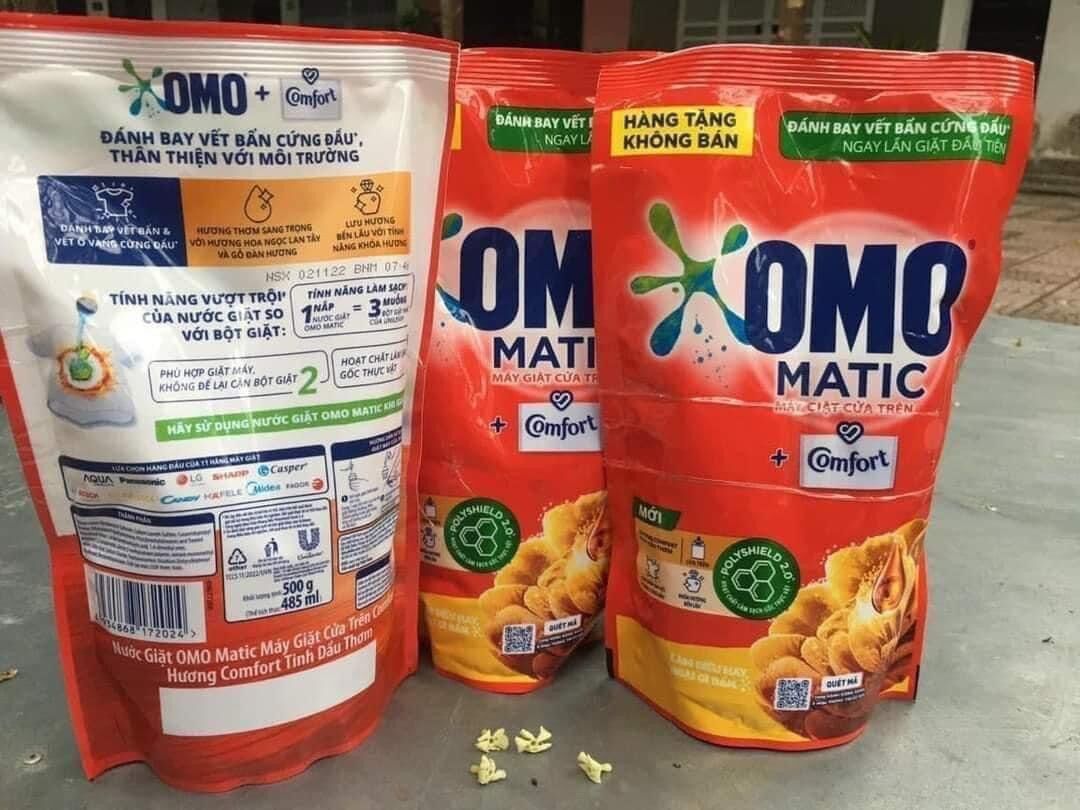 Nước giặt omo matic túi 500g(set 3 gói)