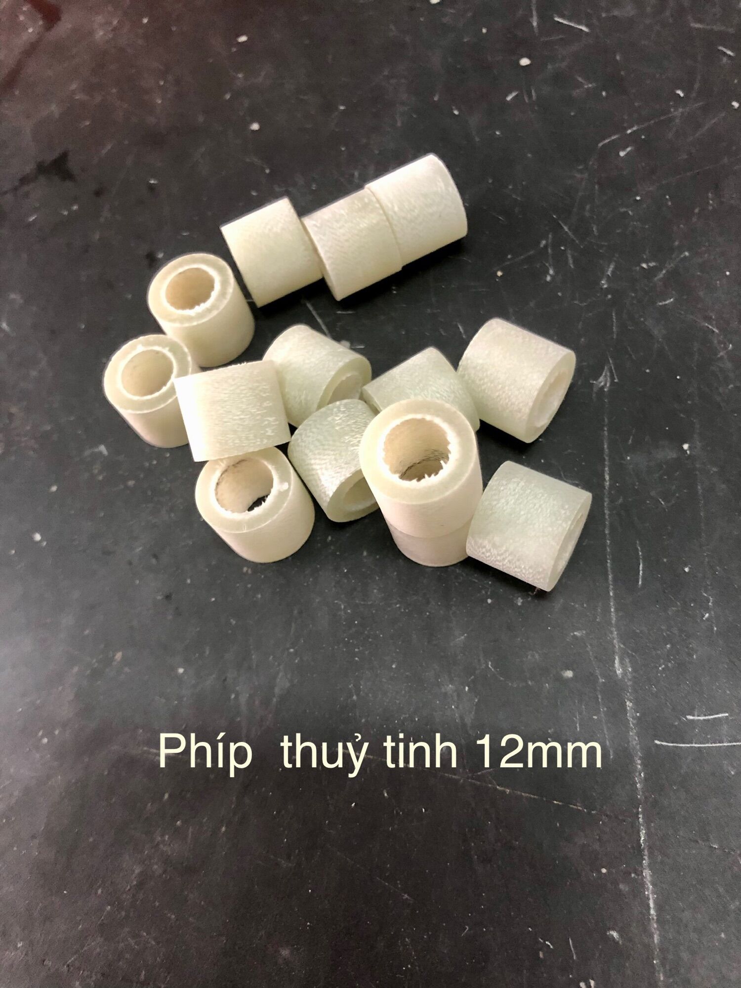 Phíp cơ bida 11,5mm. 12mm. 13mm.( combo 10 cái phíp thuỷ tinh)