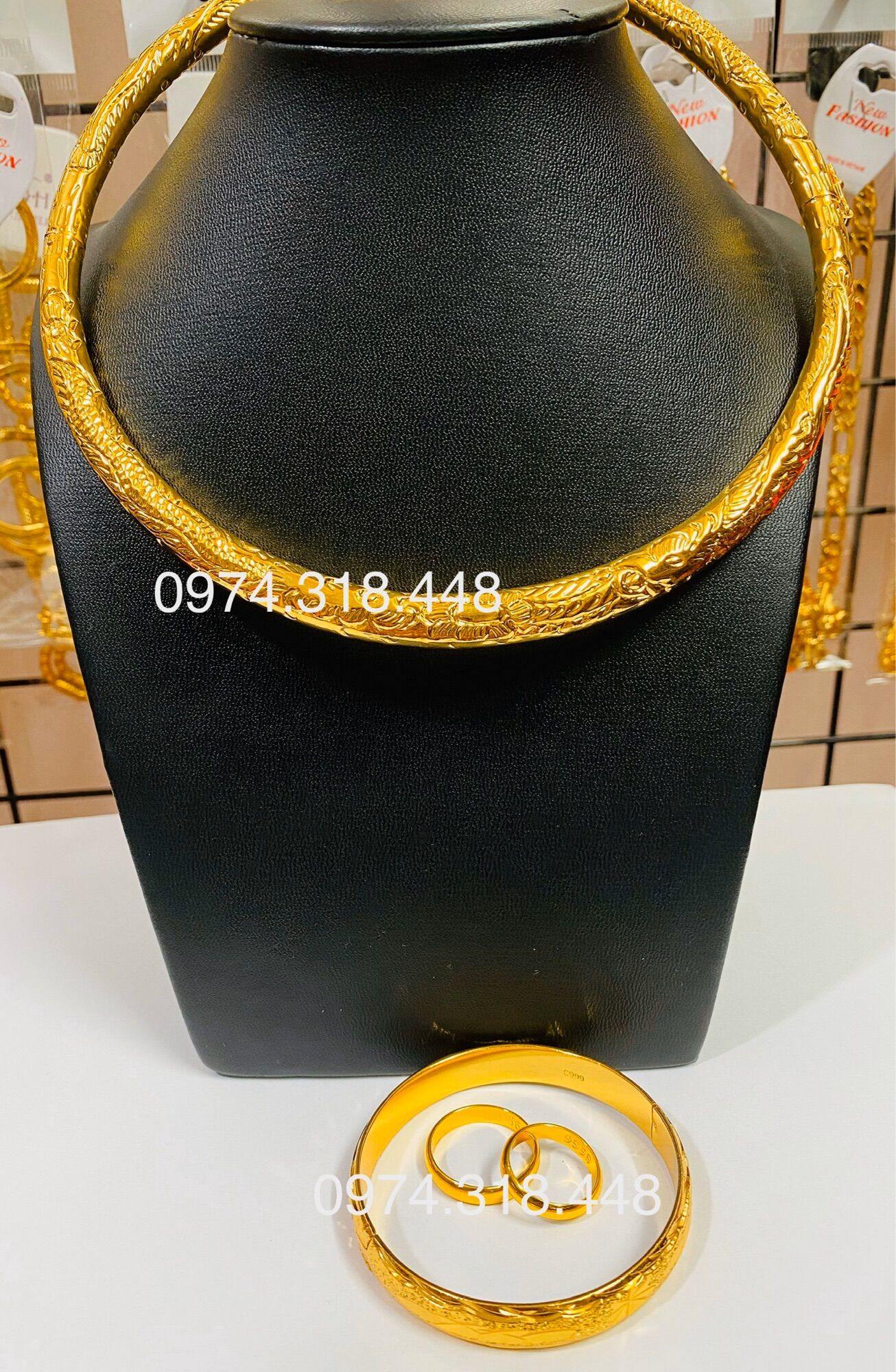 Bộ trang sức cưới mạ vàng 24k cao cấp mẫu mới cực đẹp