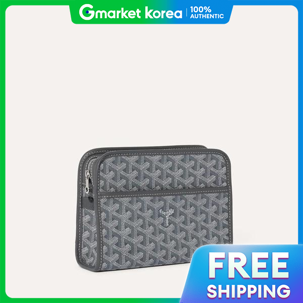 Goyard | Ví cầm tay nữ Goyard Jouvence PM màu xám JOUVENPMLTY51CL51P