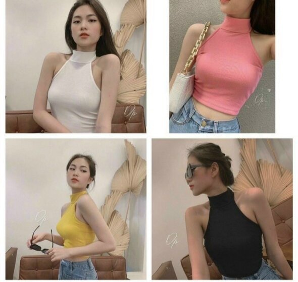 ÁO THUN YẾM CỔ CAO CÀI NÚT SAU FORM 45KG(V2)
