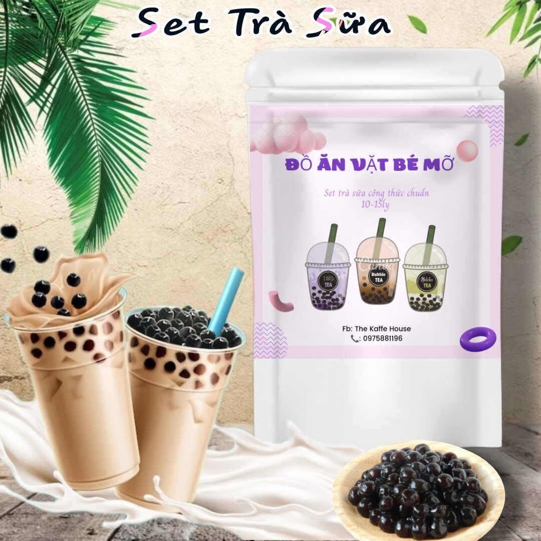 Set nguyên liệu Trà Sữa tự nấu tại nhà 10-15 ly