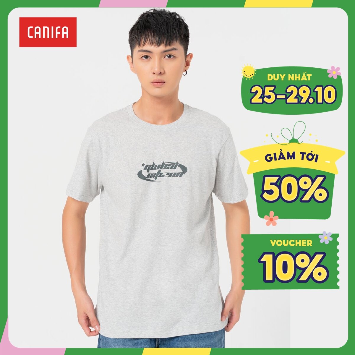 Váy maxi 2 dây bé gái hoạ tiết hoa canifa chất liệu 100% cotton 1ds22c011