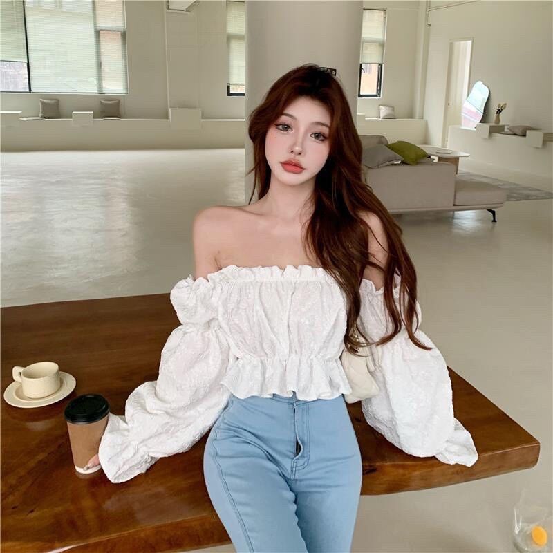 Áo trễ vai xinh đẹp tay bồng b5