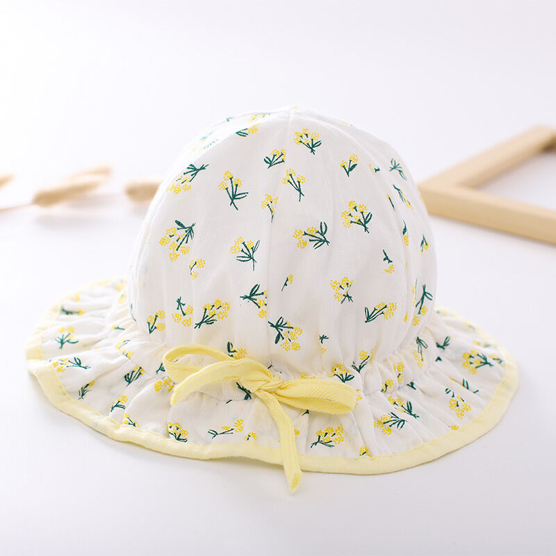 MŨ SƠ SINH Mũ Che Nắng Mẫu Xuân Thu Mũ Ngư Dân Mẫu Mỏng Em Bé Nữ Đáng Yêu Mùa Hè Công Chúa Cotton Chống Nắng Sơ Sinh