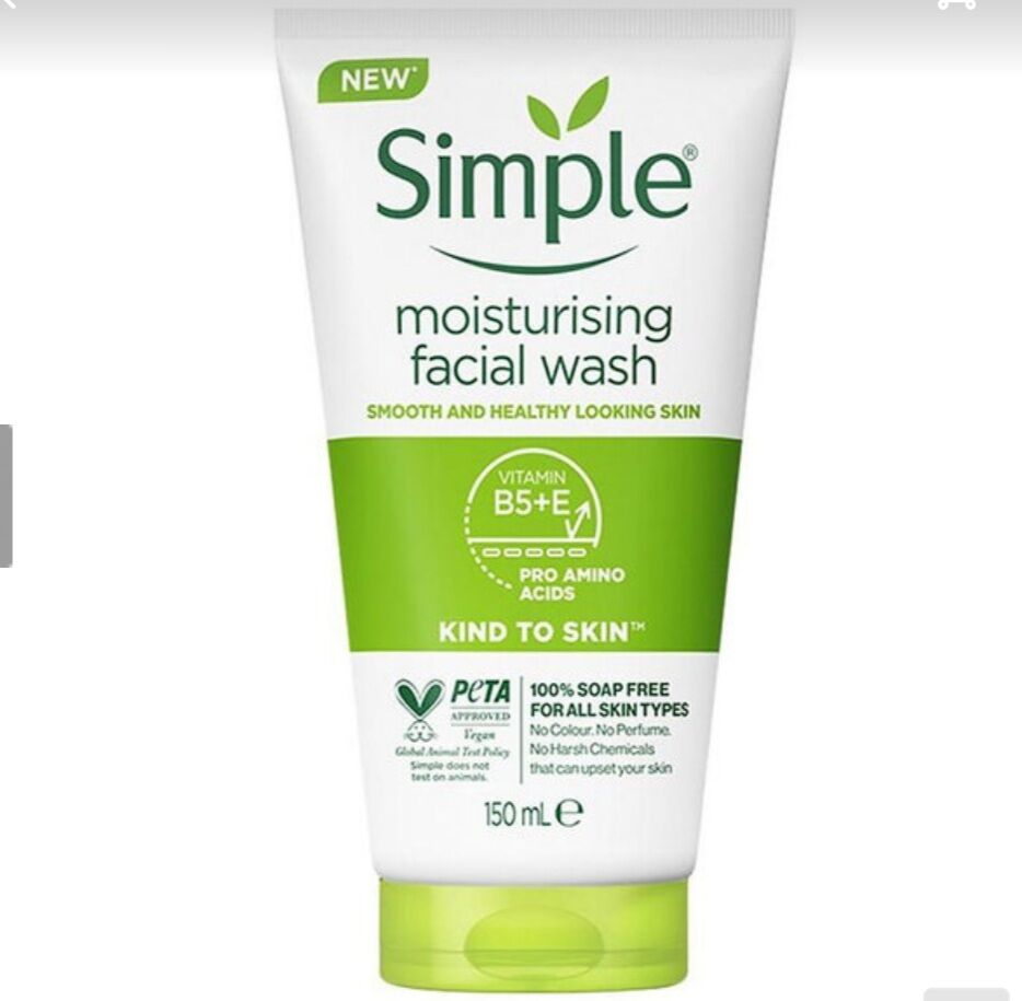 Sữa rửa mặt simple moisturising facial wash 150ml
