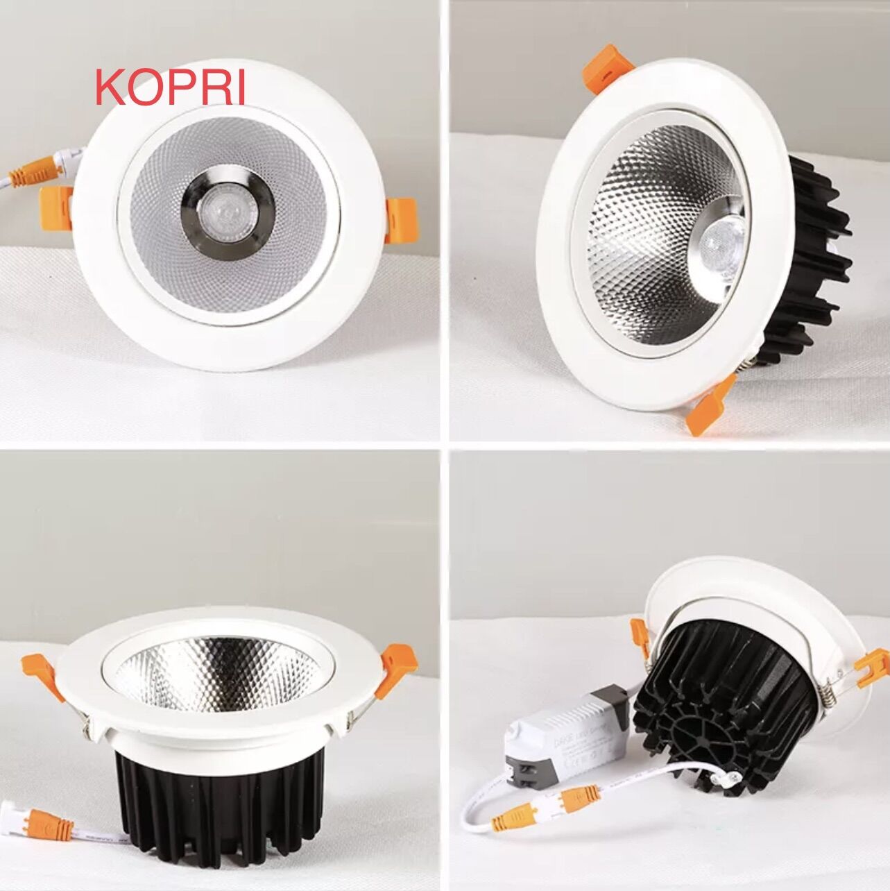 Đèn led dowlight. đèn led âm trần cob 5w chỉnh hướng khoét lổ phi 70mm | điện 220v ánh sáng 3000k/6500k.bảo hành 06 tháng. kopri