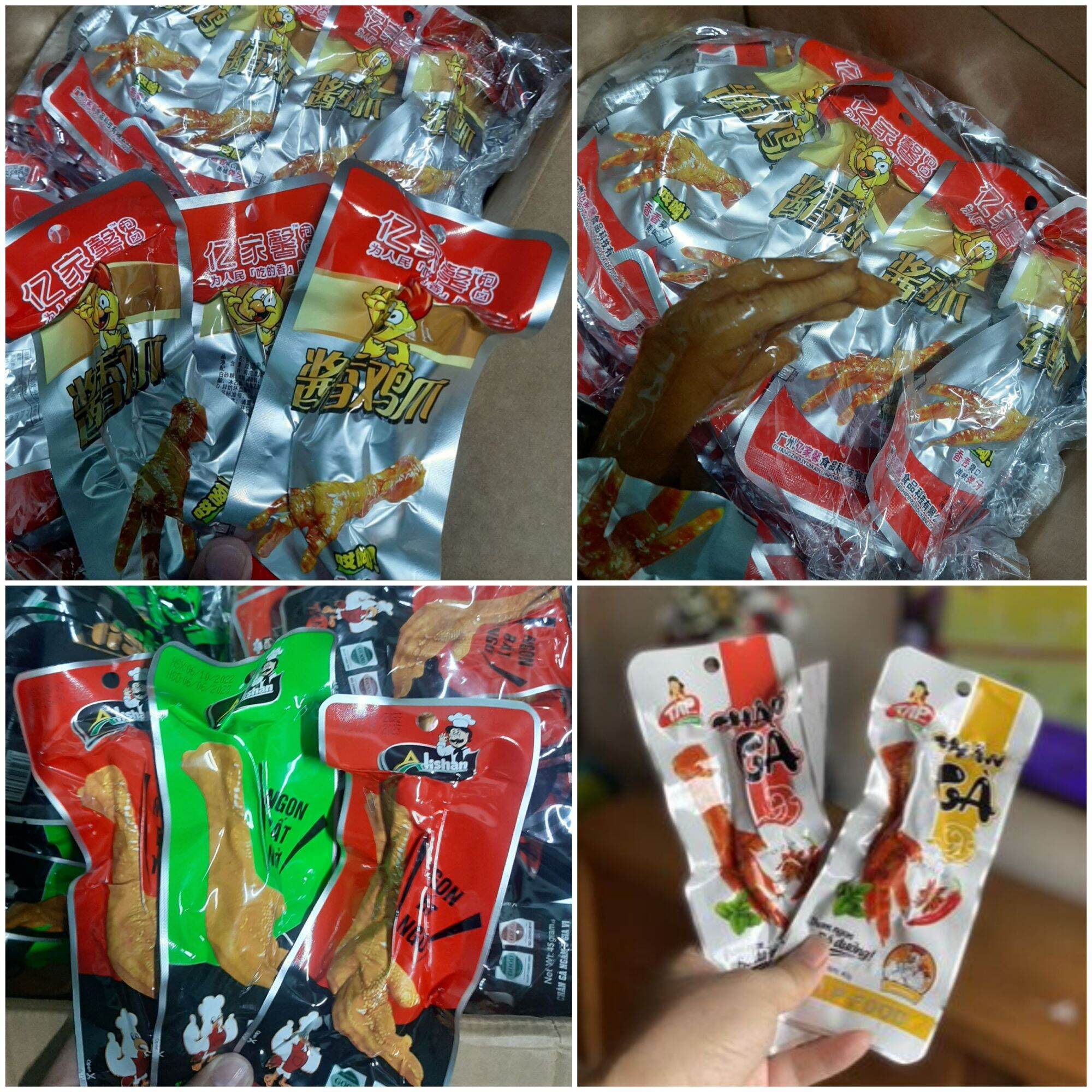 - 30 chân gà cay tứ xuyên chân gà alishan chân gà tap food tự chọn-shop dinh dưỡng nfood -