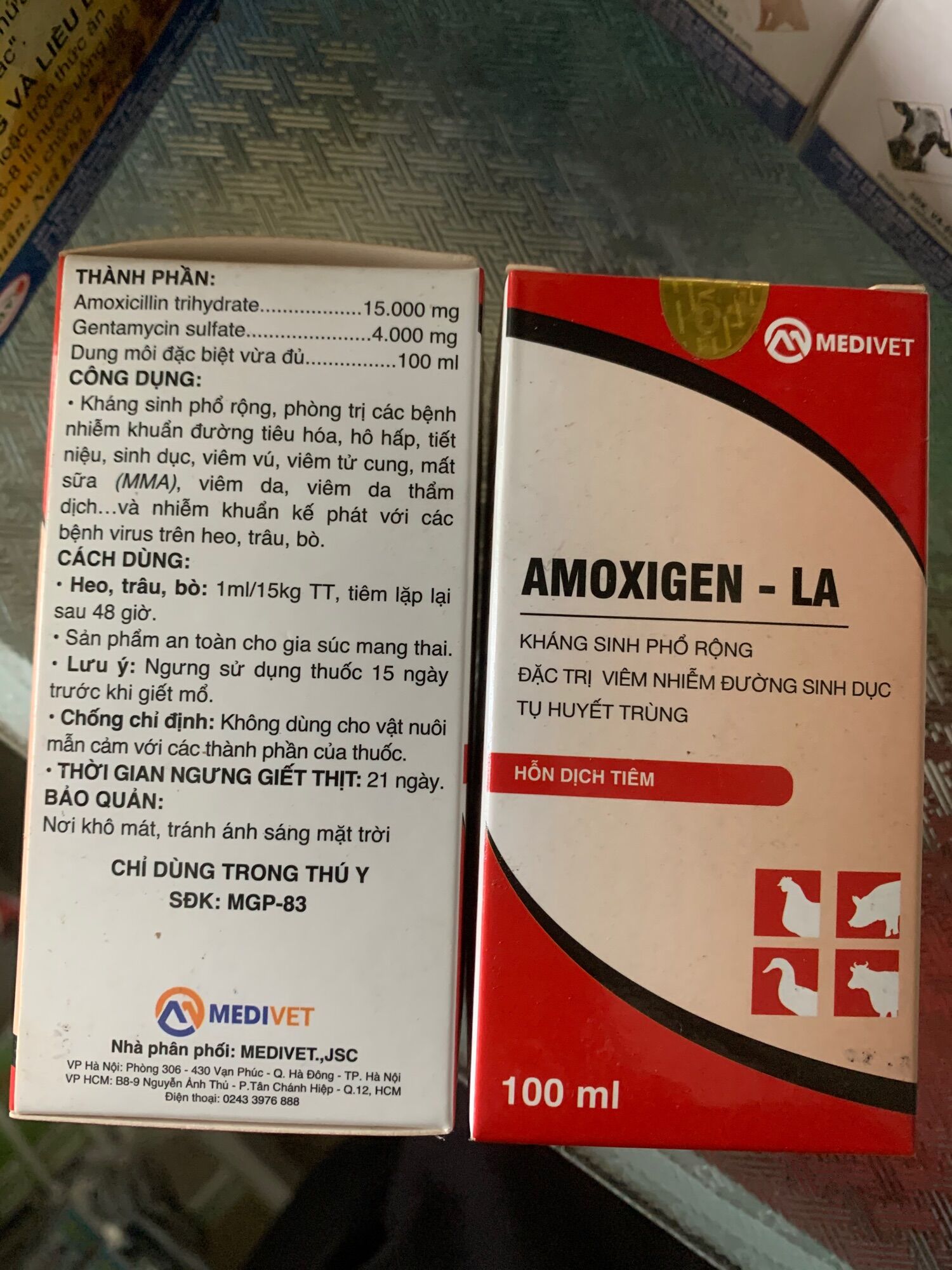 AMOX GENTA 100ml ks phổ rộng