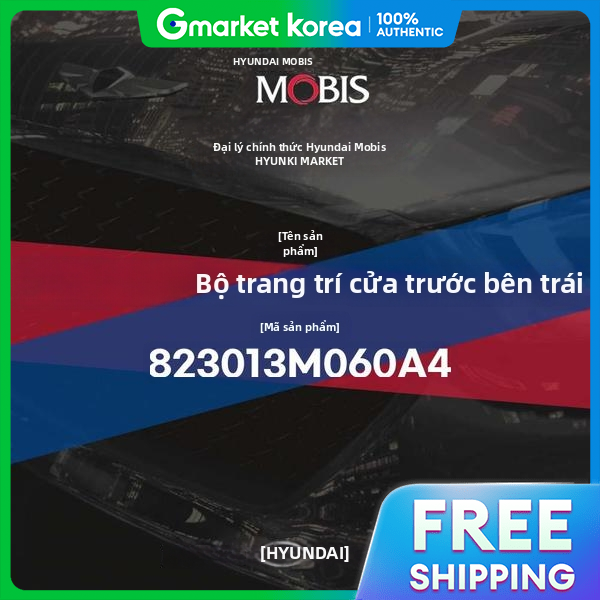 Panel Complete Front Door Trim Left (823013M060A4) Hyundai Mobis Parts Mall Giá 5,735,100 Đồng*Miễn phí vận chuyển