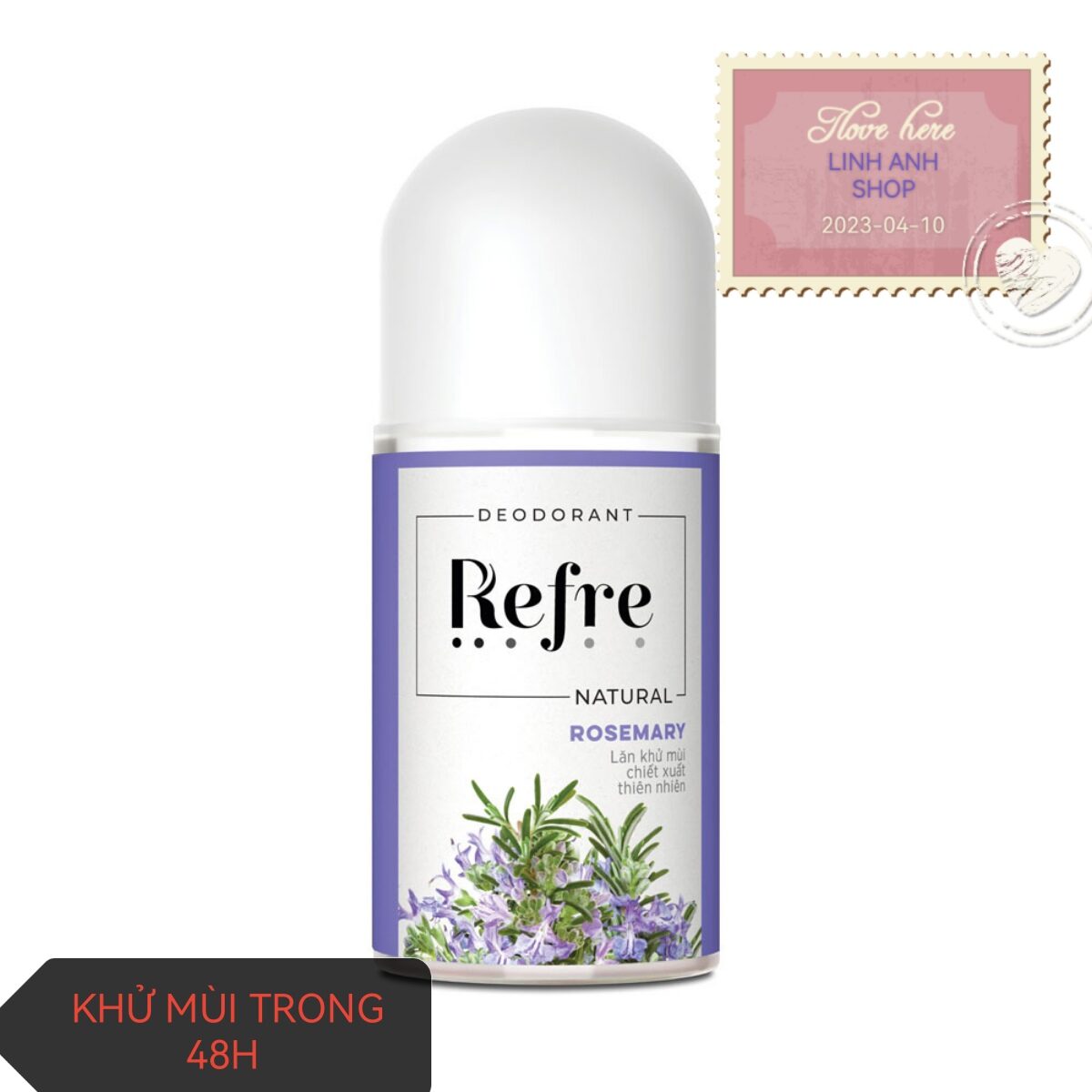 Lăn Khử mùi Refre Natural 40ml
