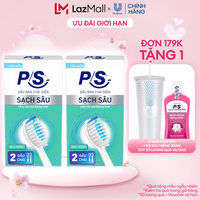 Bộ 4 đầu bàn chải điện P/S S100 Pro - Sạch Sâu Màu Trắng