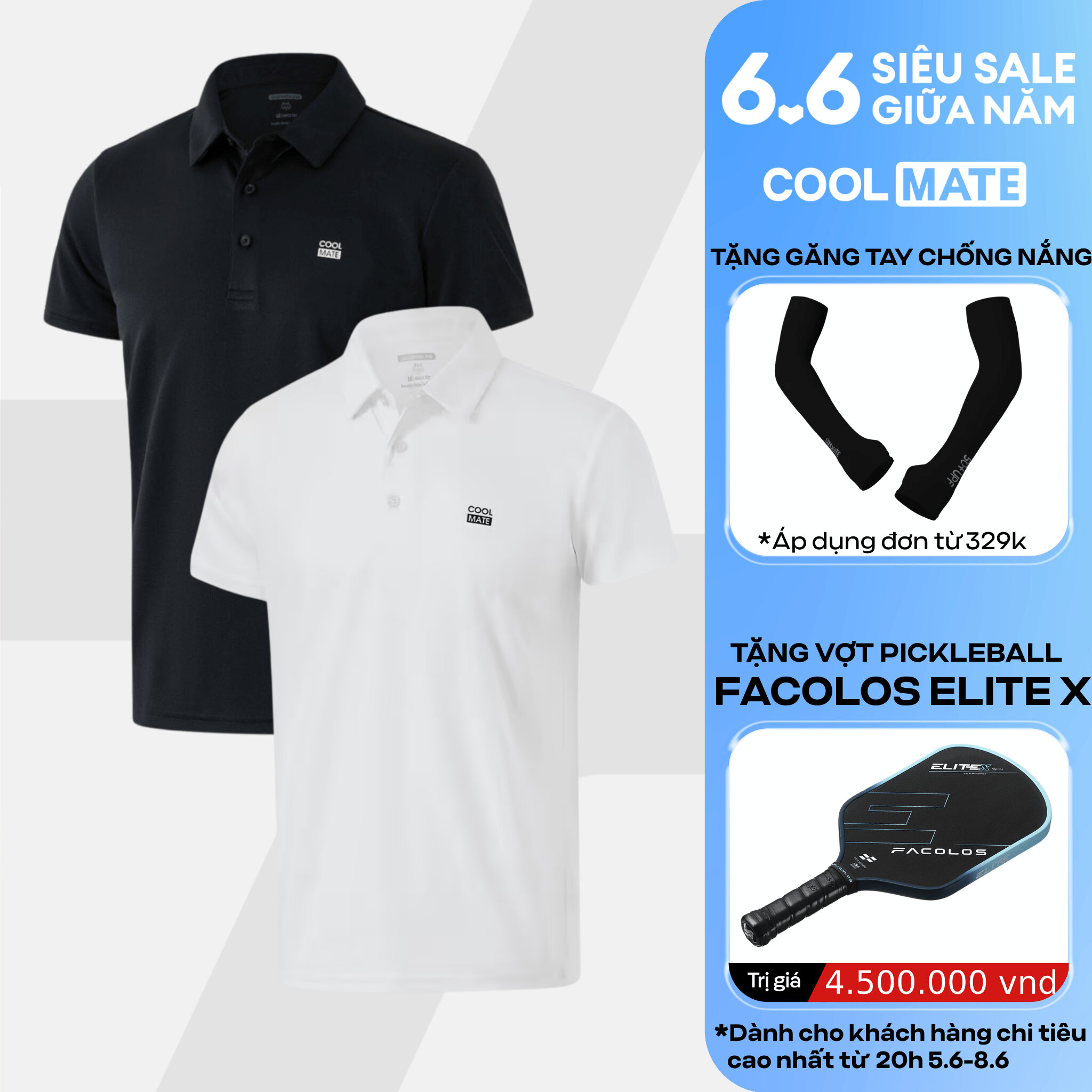 [TẶNG QUÀ ĐƠN TỪ 329K]Combo 2 Áo Polo thể thao nam ProMax-S1 thoáng khí, thấm hút, nhanh khô Logo Coolmate