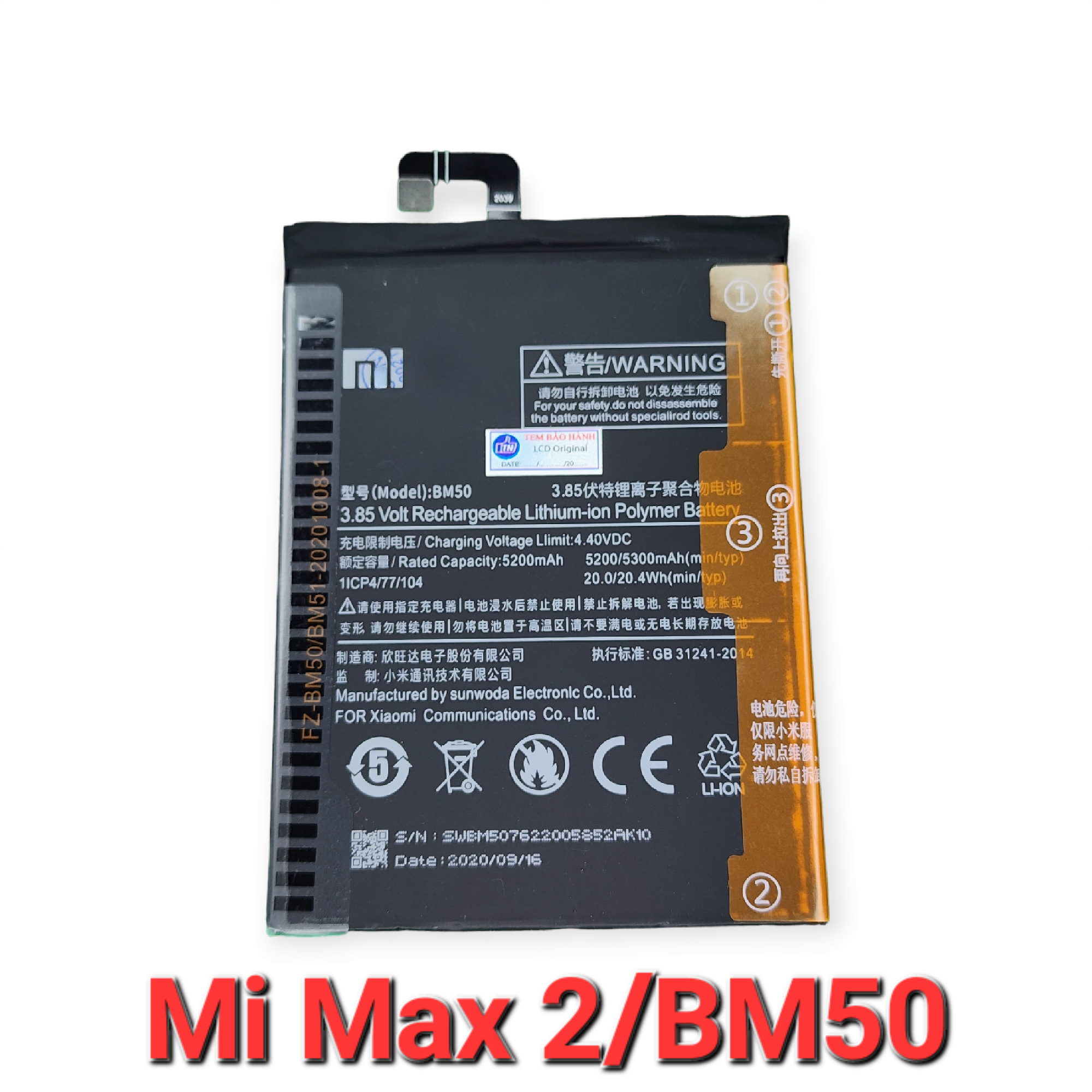 Pin Xiaomi Mi Max 2/BM50 Zin Hãng