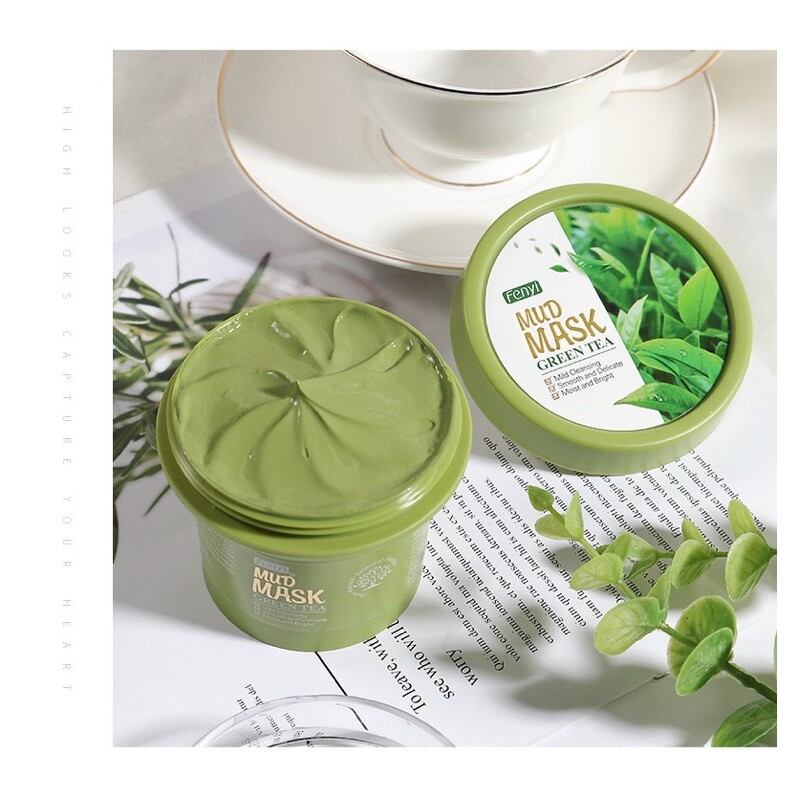 Mặt nạ bùn đất sét Matcha Laikou Mud Mart