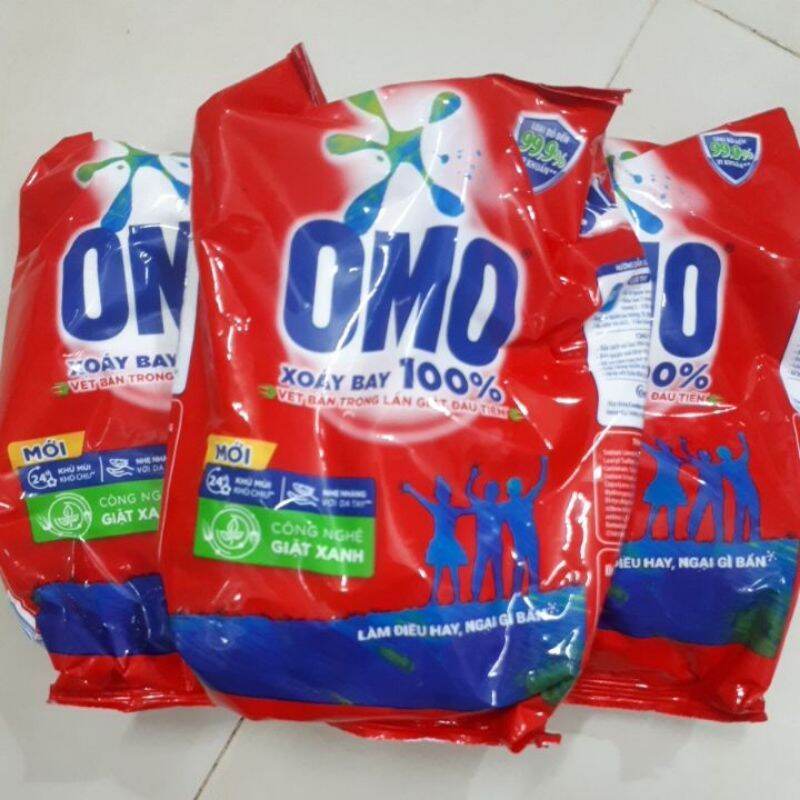 Combo 3 gói bột giặt omo 400gr_sạch sau 1 lần vò!