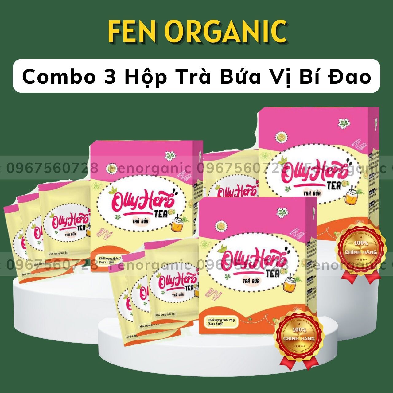 [Giảm Cân Emoslim] Combo 3 Hộp Giảm Cân Vị Trà Bứa Bí Đao/ Giúp giữ dáng thon gọn