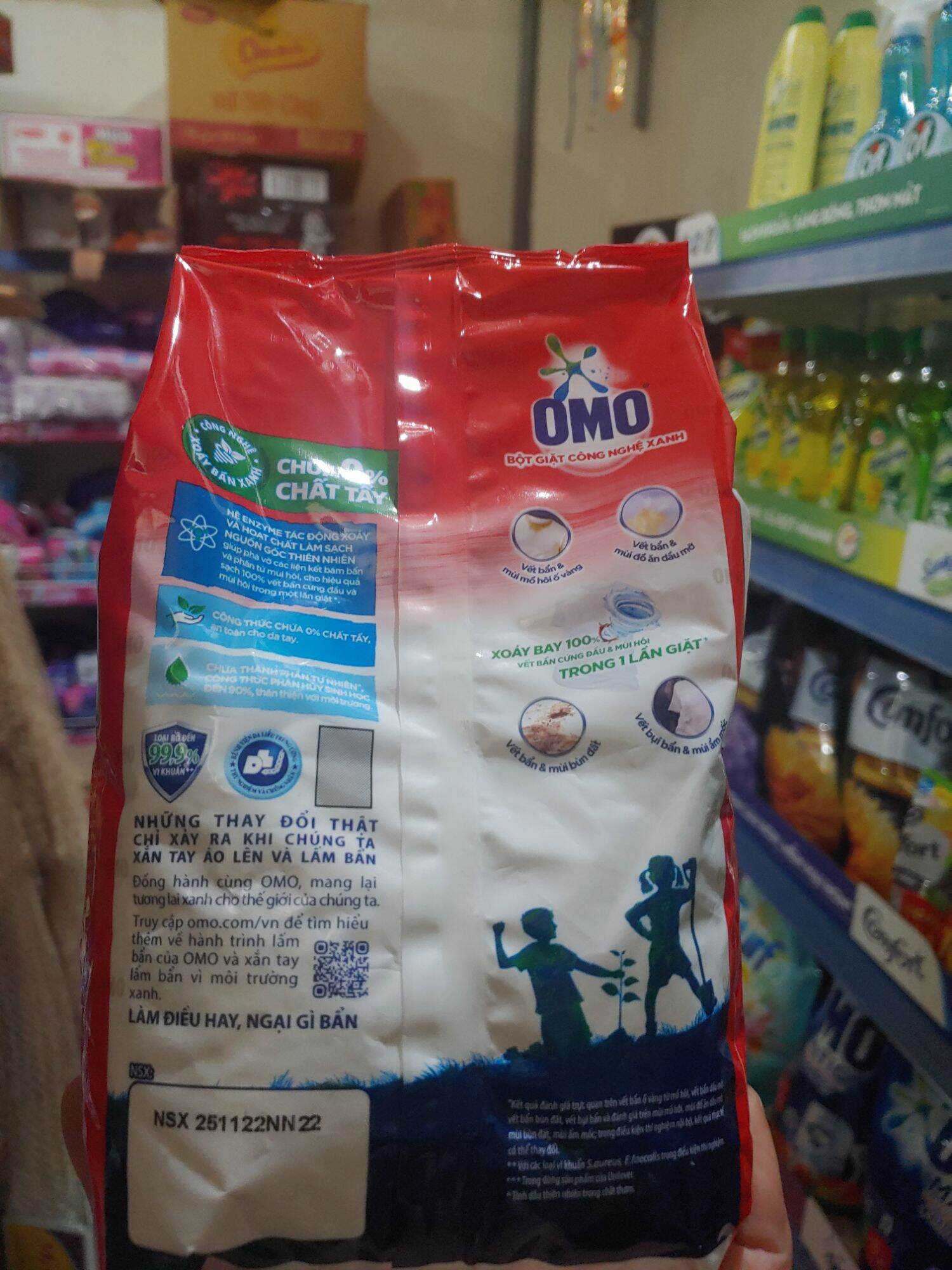 Bột giặt OMO Comfort gói 700g