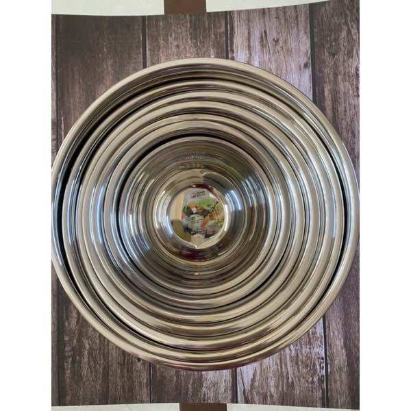 [HCM]Tô trộn inox dày không gĩ 28 cm