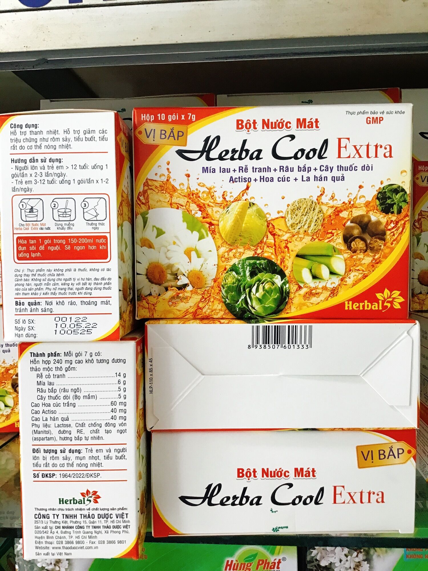 Bột sủi thanh nhiệt HERBA COOL