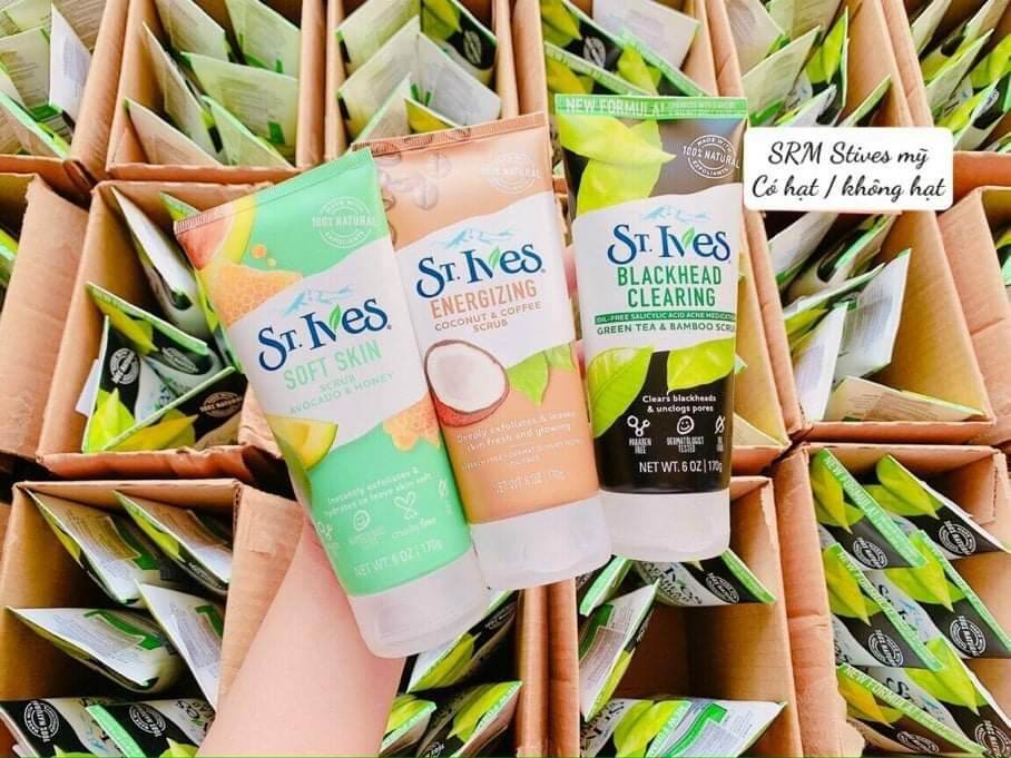 Sữa rửa mặt tẩy tế bào chết dịu nhẹ st.ives
