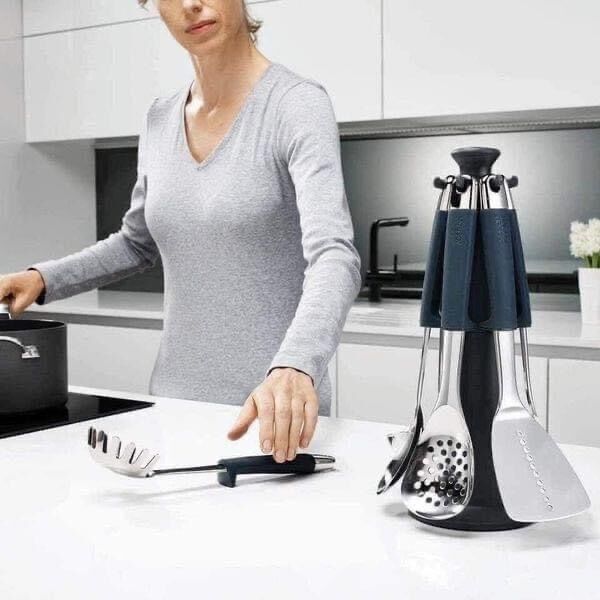 🇩🇪bộ dụng cụ nấu ăn inox joseph joseph 7 món elevate steel - bền đẹp - tiện dụng